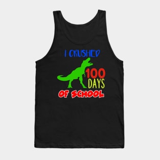 100th Day Of School Dinosaur Tank Top